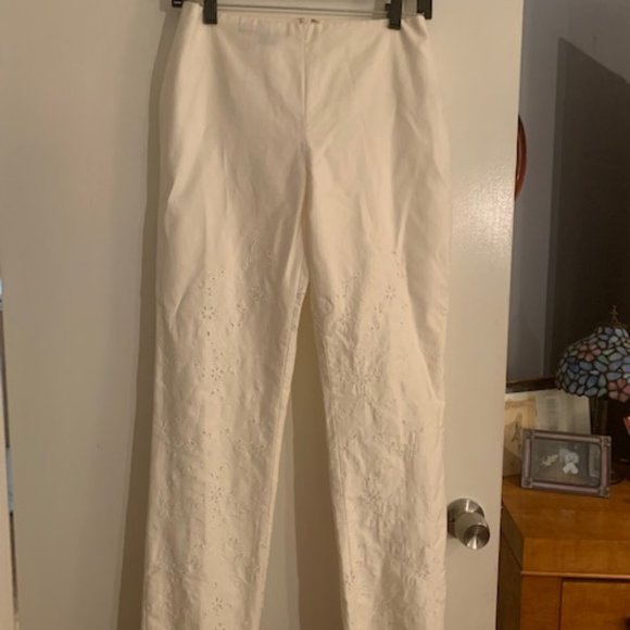 Ralph Lauren Cotton Eyelet Pants